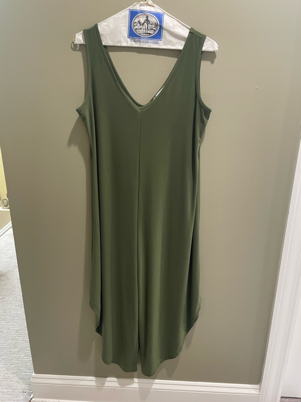 Annalee + Hope Olive Green V-Neck Jumpsuit